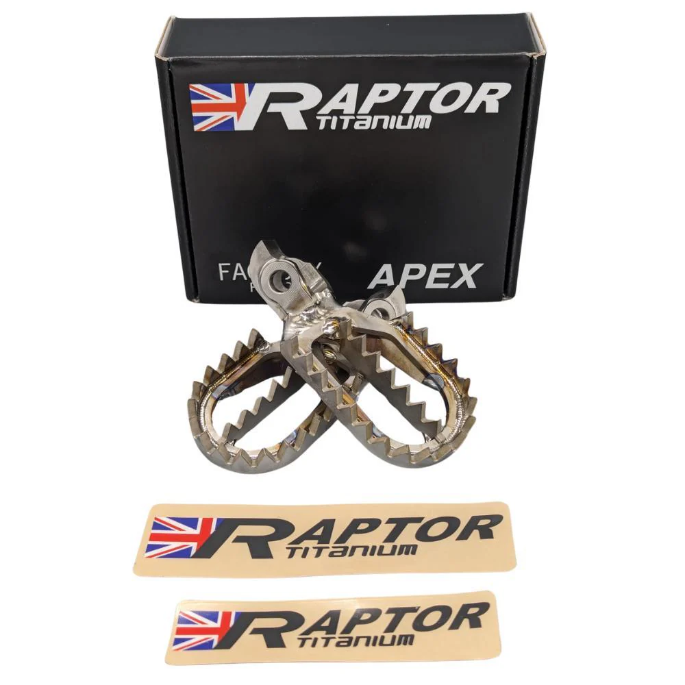 Raptor Titanium Apex Footpegs - Standard Offset