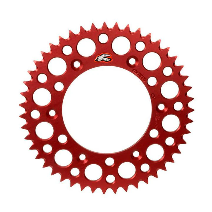 Renthal Ultralight Rear Sprocket Grooved - Red