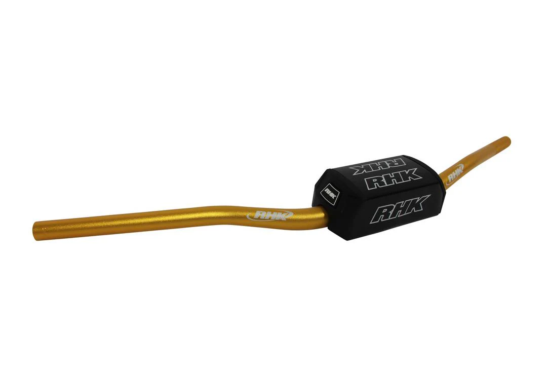 RHK Factory Low Tapered Handlebar Gold / Black Bar Pad