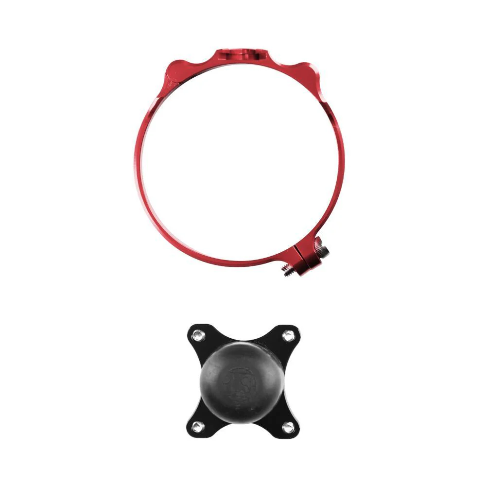RHK Black Button Launch Controls (Open Type) - Red