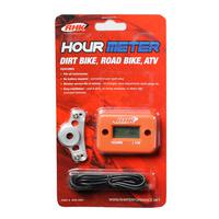 RHK Hour Meter with Mounting Bracket - Orange - Image 2