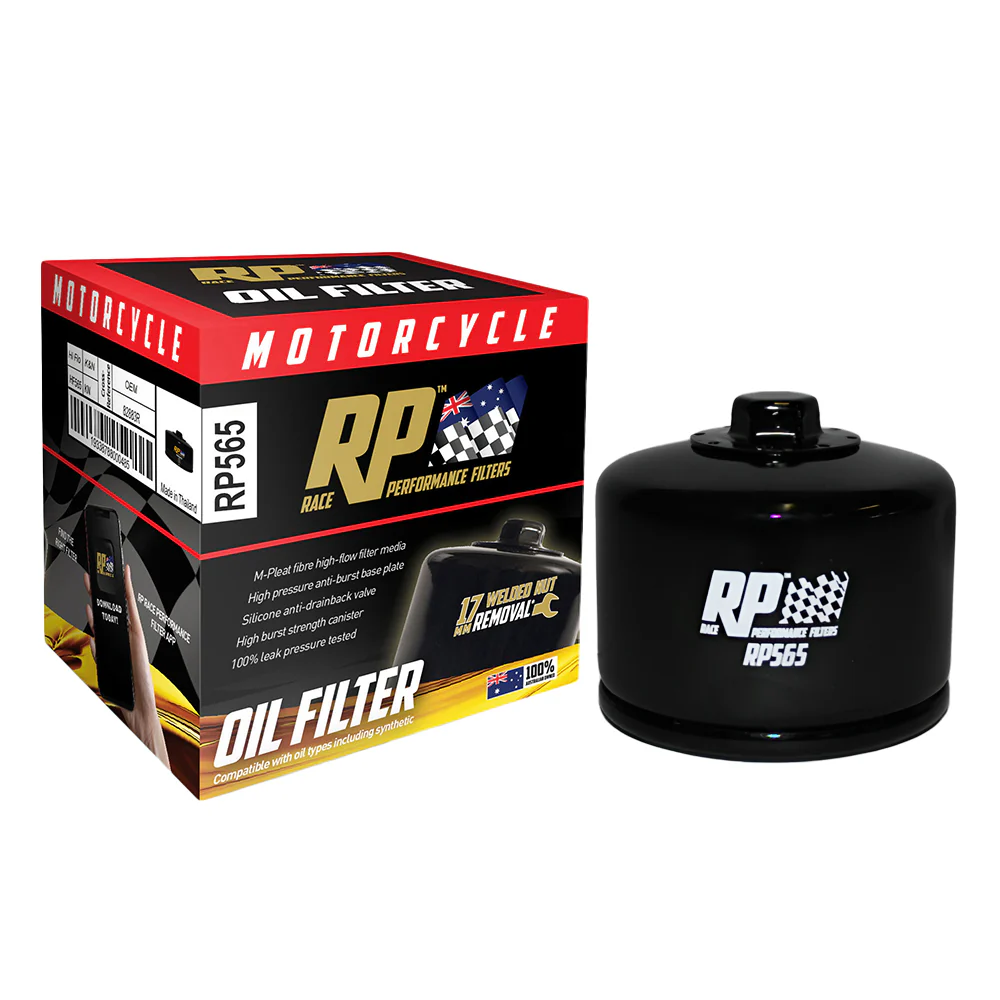 Race Performance Motorcycle Oil Filter - RP565 KN-565