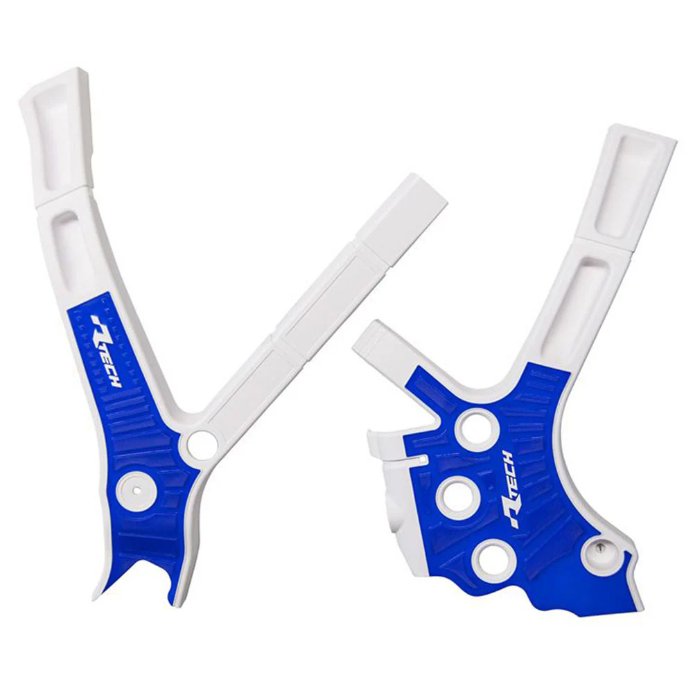 Rtech Frame Protectors - White / Blue