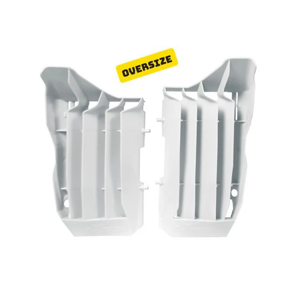 Rtech Oversized Radiator Louvres - White