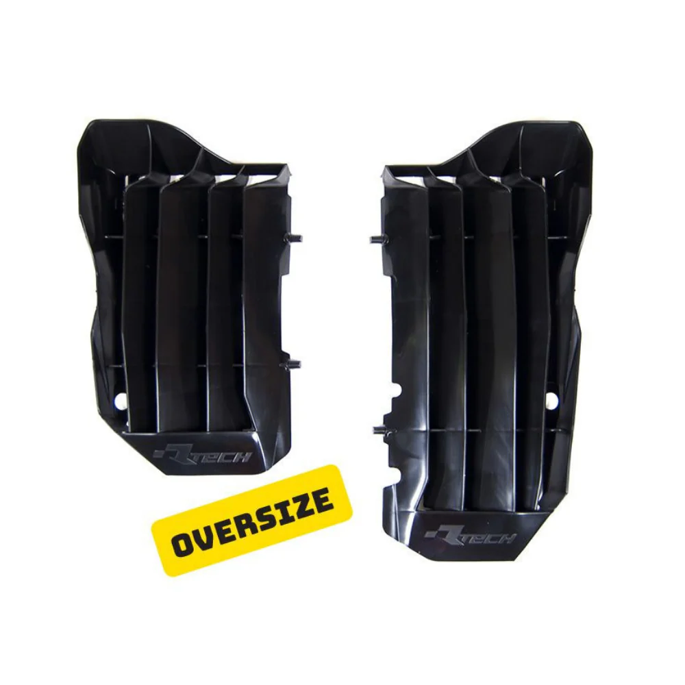 Rtech Oversized Radiator Louvres - Black