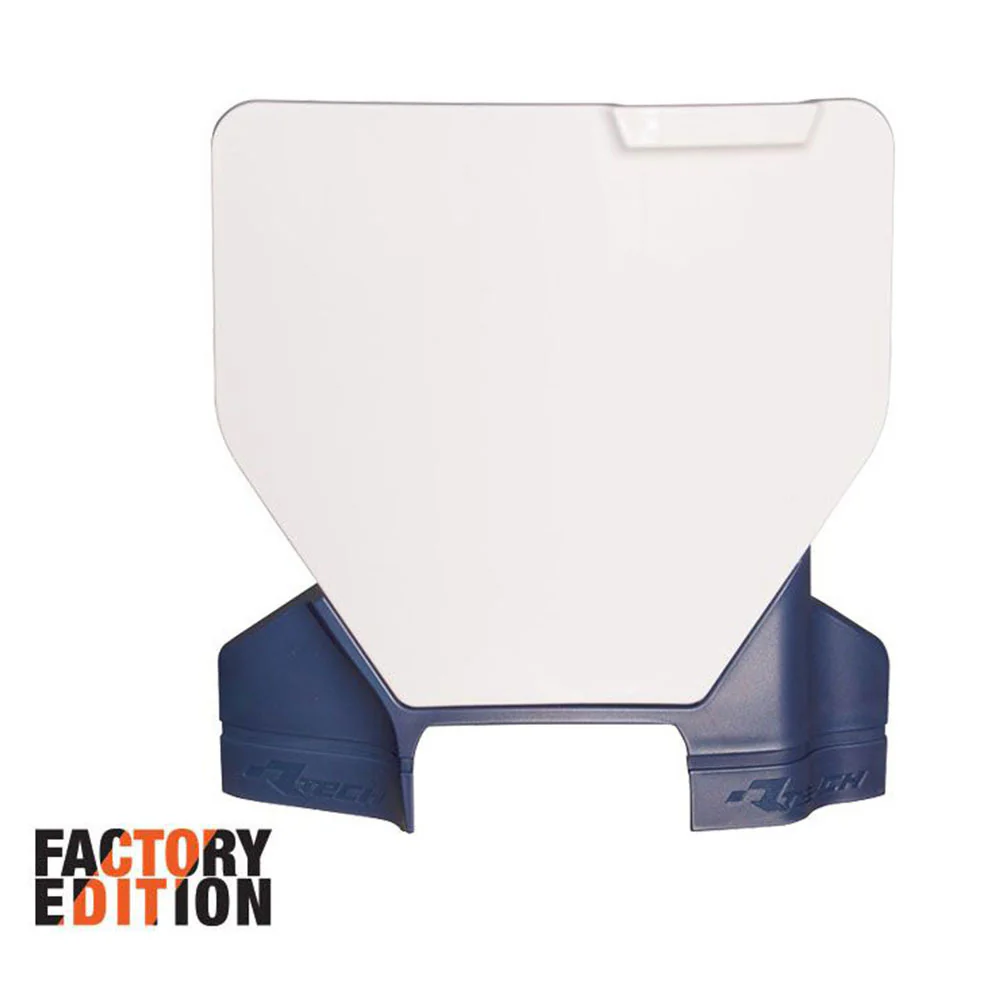 Rtech Front Plate - White / Blue