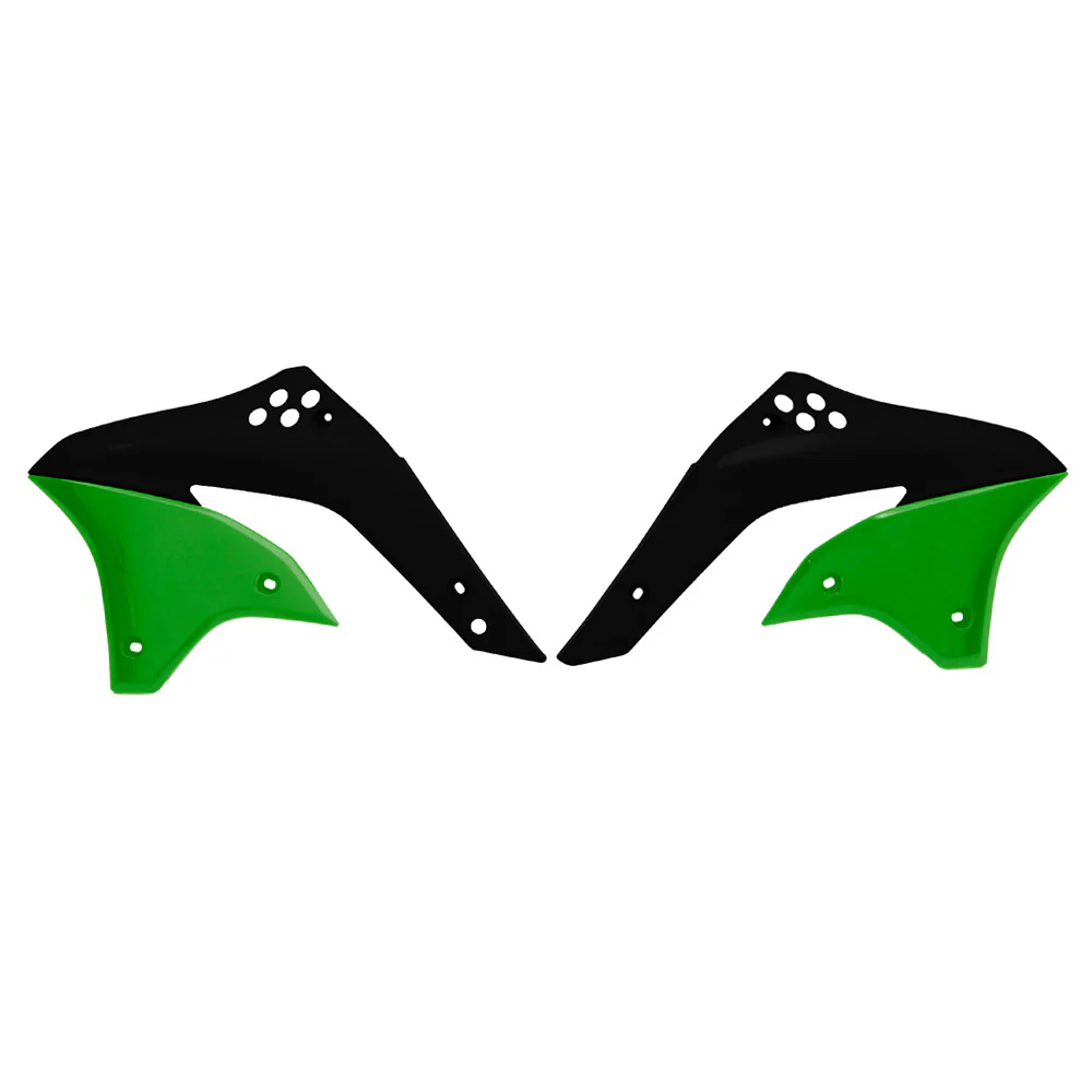 Rtech Radiator Shrouds - Green / Black
