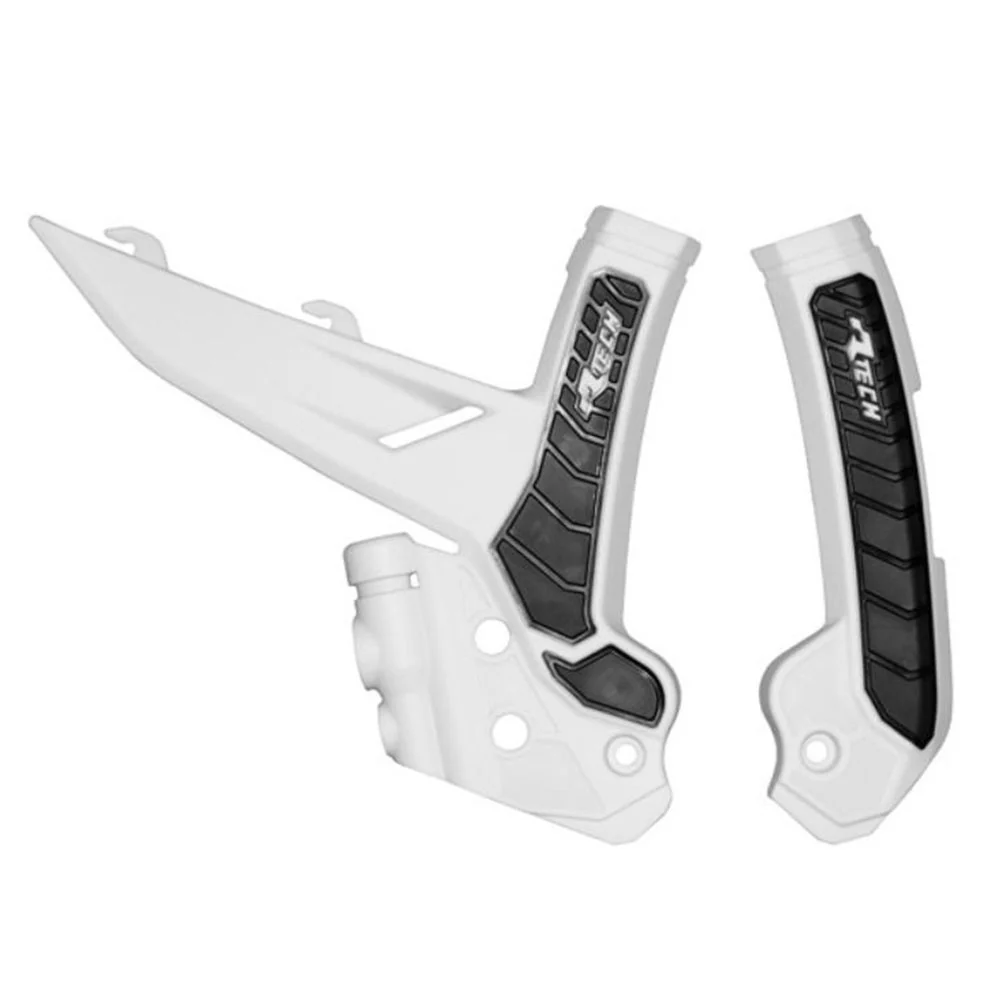 Rtech Frame Protectors - White / Black