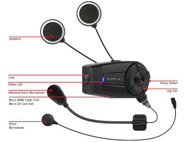 Sena 10C-EVO - Bluetooth Comms With 4k Camera & HD Speakers - Image 6