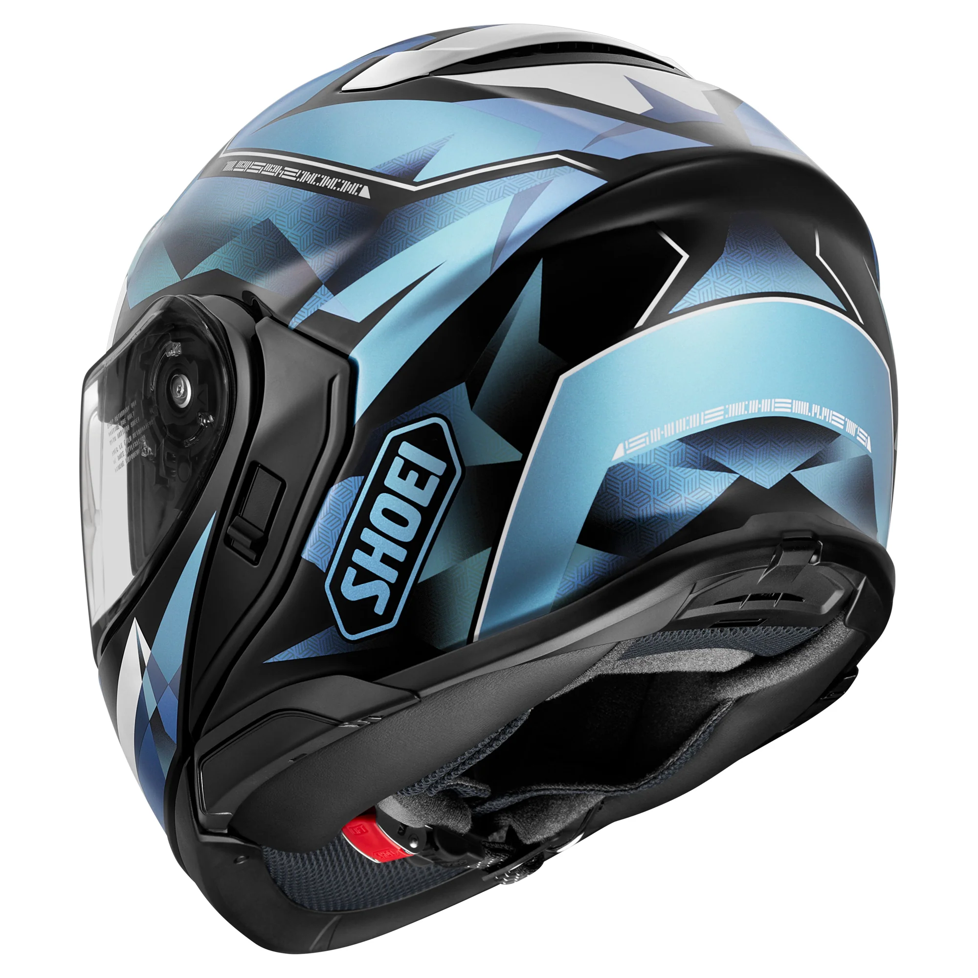 Shoei Neotec 3 Modular Helmet - Fragments TC-2 Black / White / Blue - Image 3