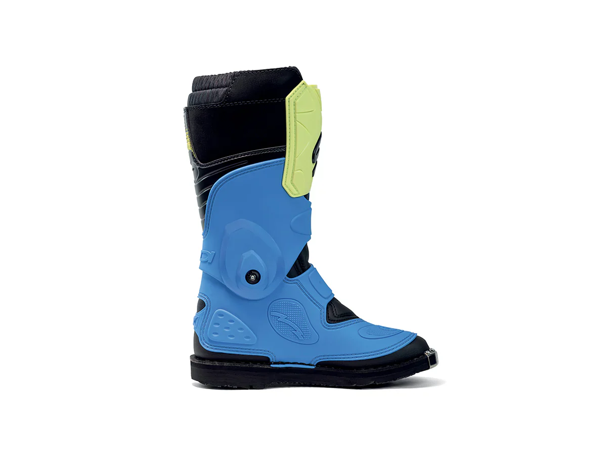 Sidi Youth Flame Boots - Blue / Lime - Image 2