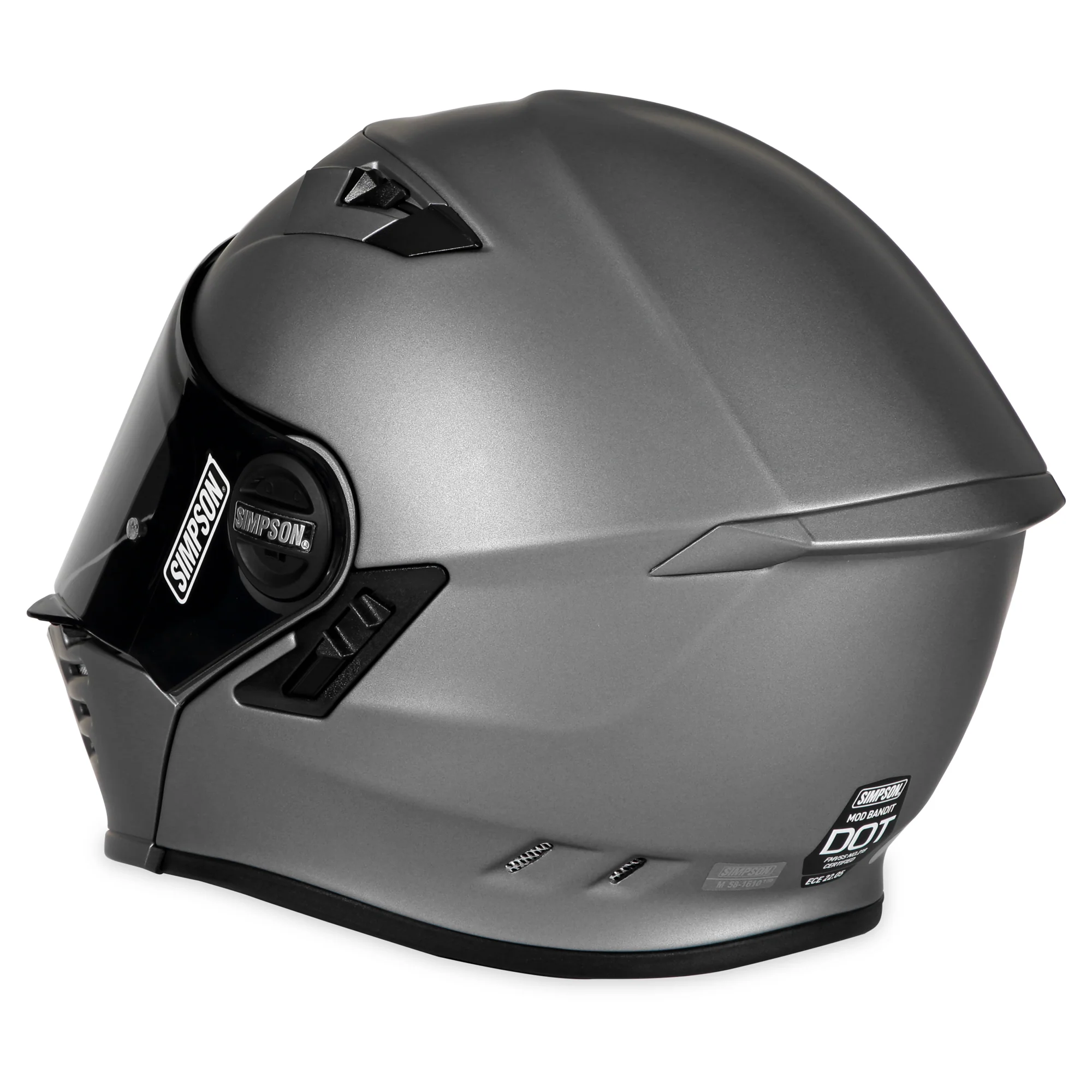 Simpson Darksome Modular Helmet - Alloy - Image 4