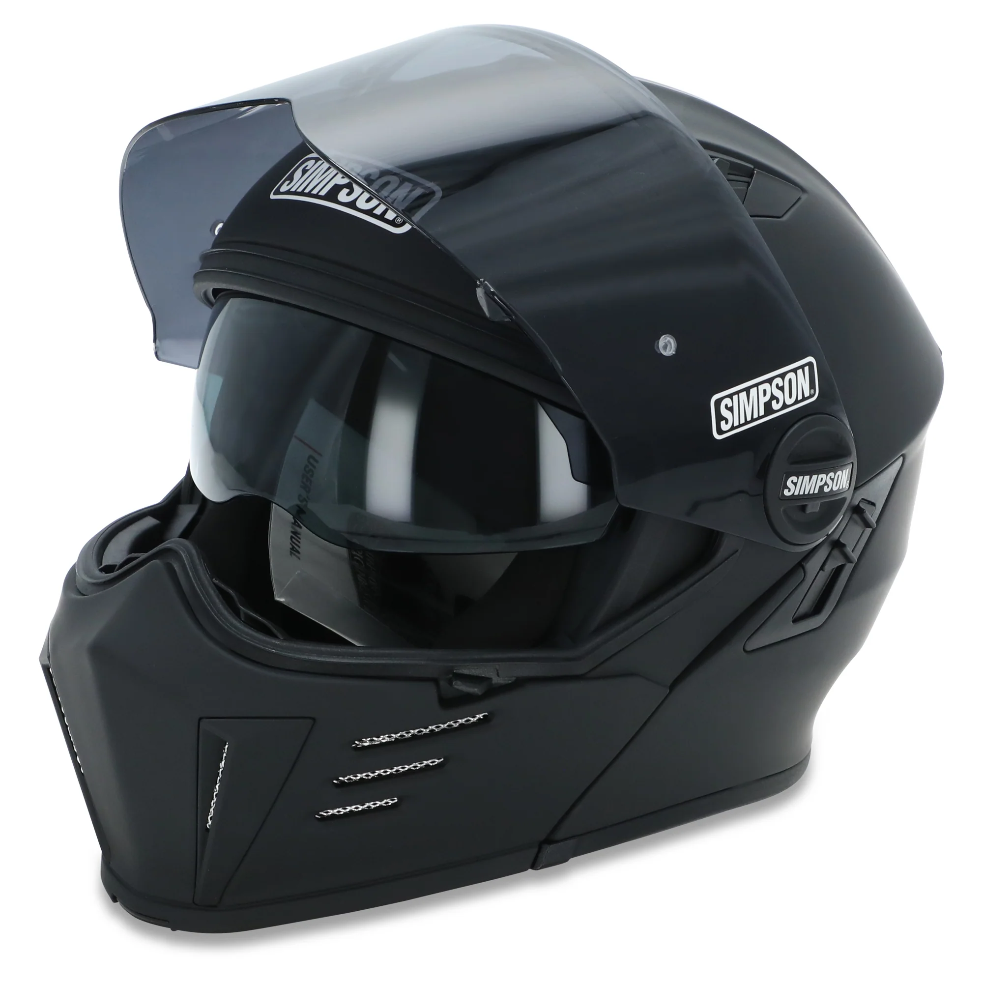 Simpson Darksome Modular Helmet - Matt Black