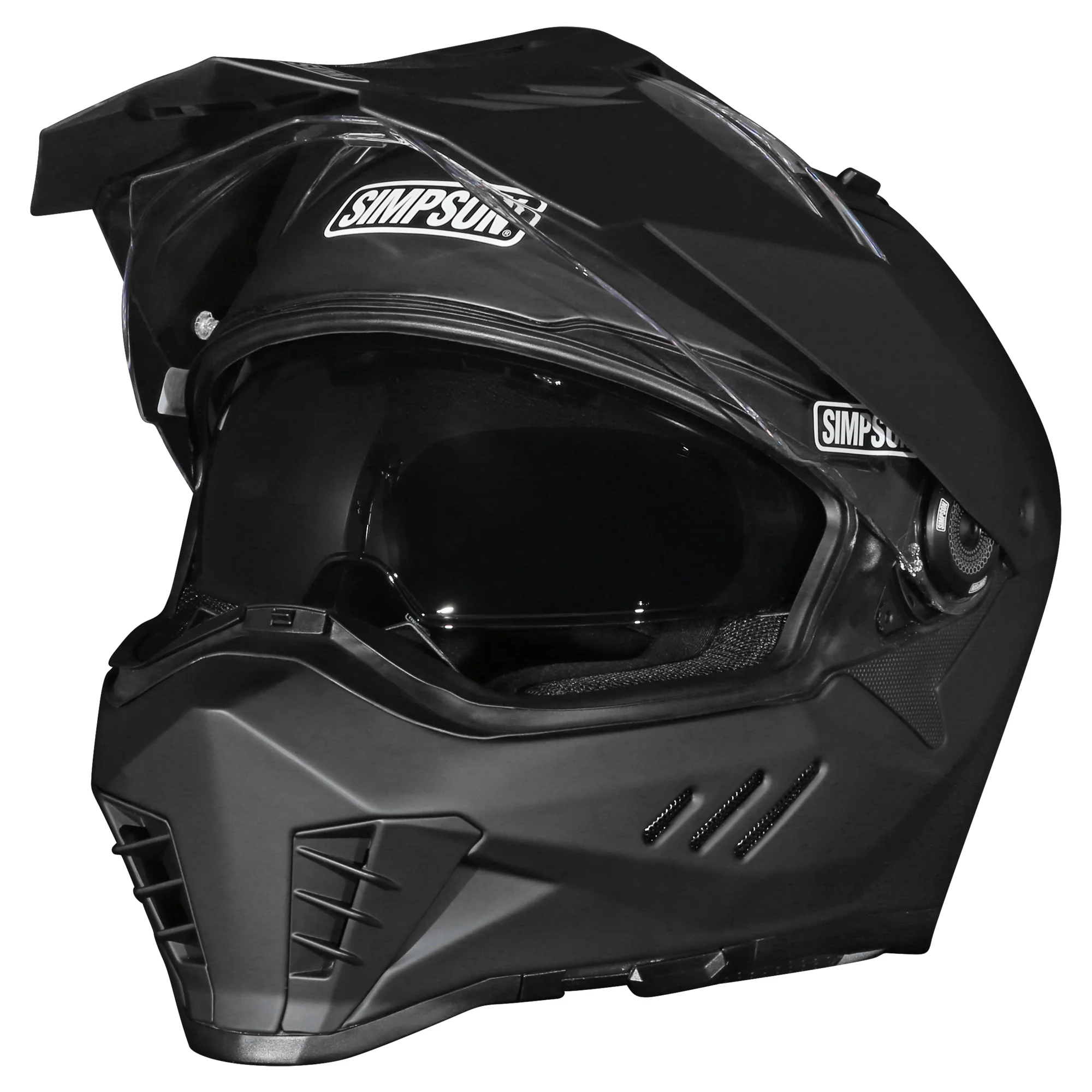Simpson Xcursion Adventure Helmet - Matt Black - Image 2