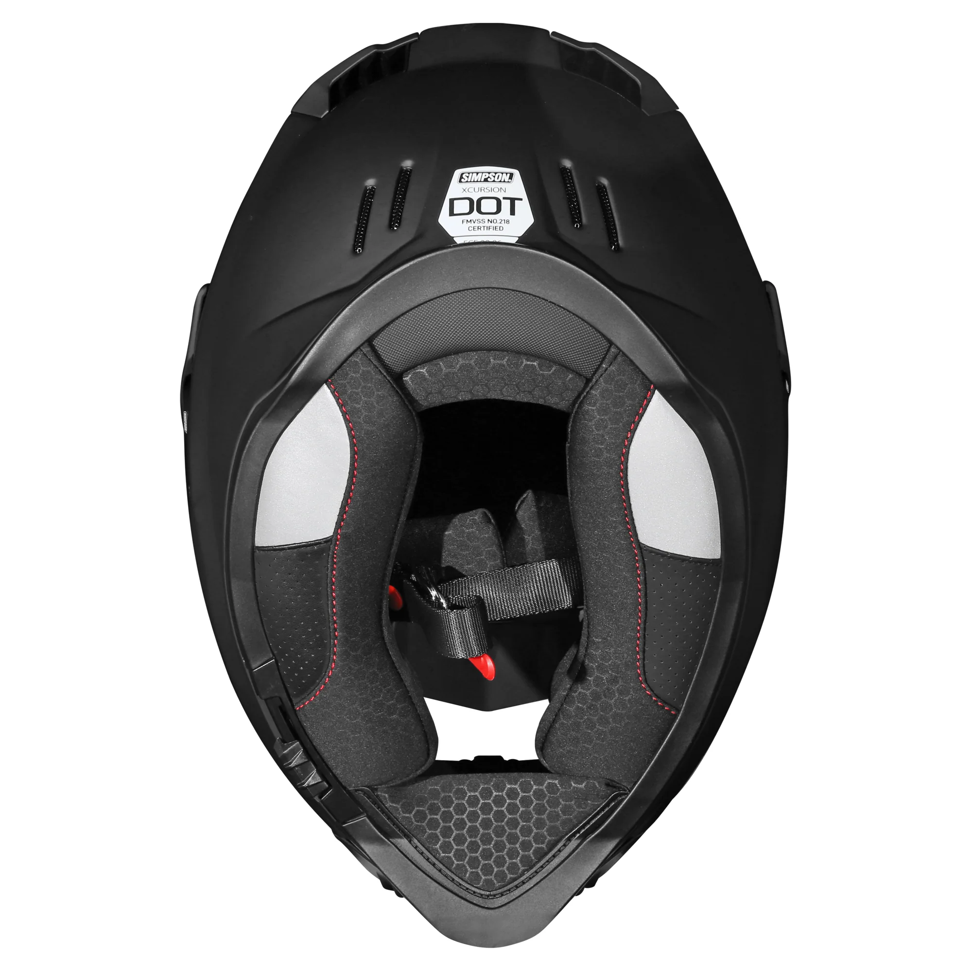 Simpson Xcursion Adventure Helmet - Matt Black - Image 4