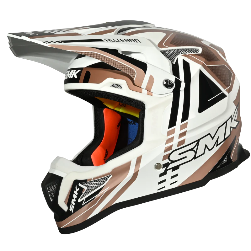 SMK Allterra Helmet X-Sprint - Matt White / Bronze / Black MA172