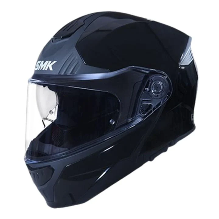 SMK Gullwing Modular Helmet - Black GL200 - Image 6