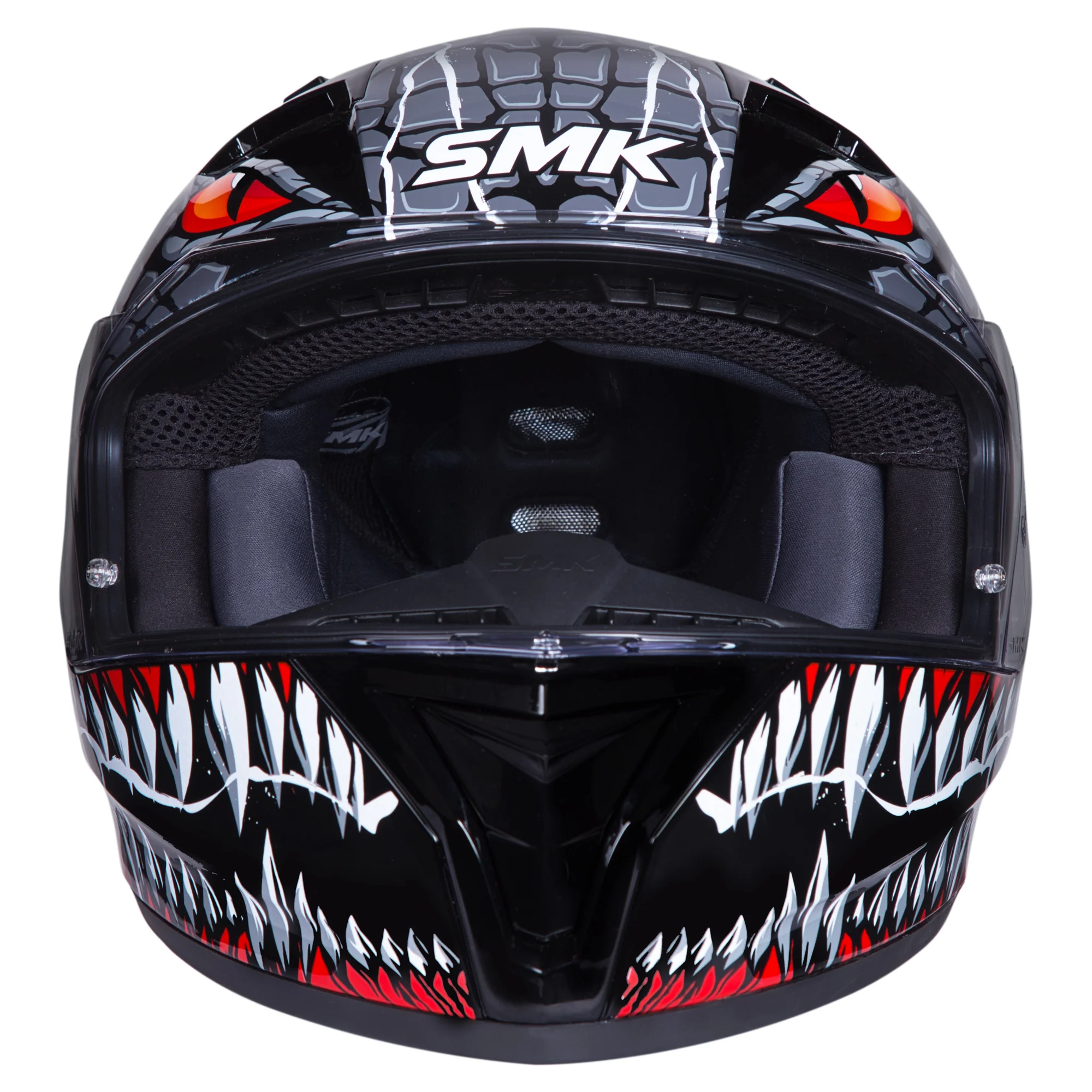 SMK Stellar Taotei Helmet - Black / Red GL263 - Image 4