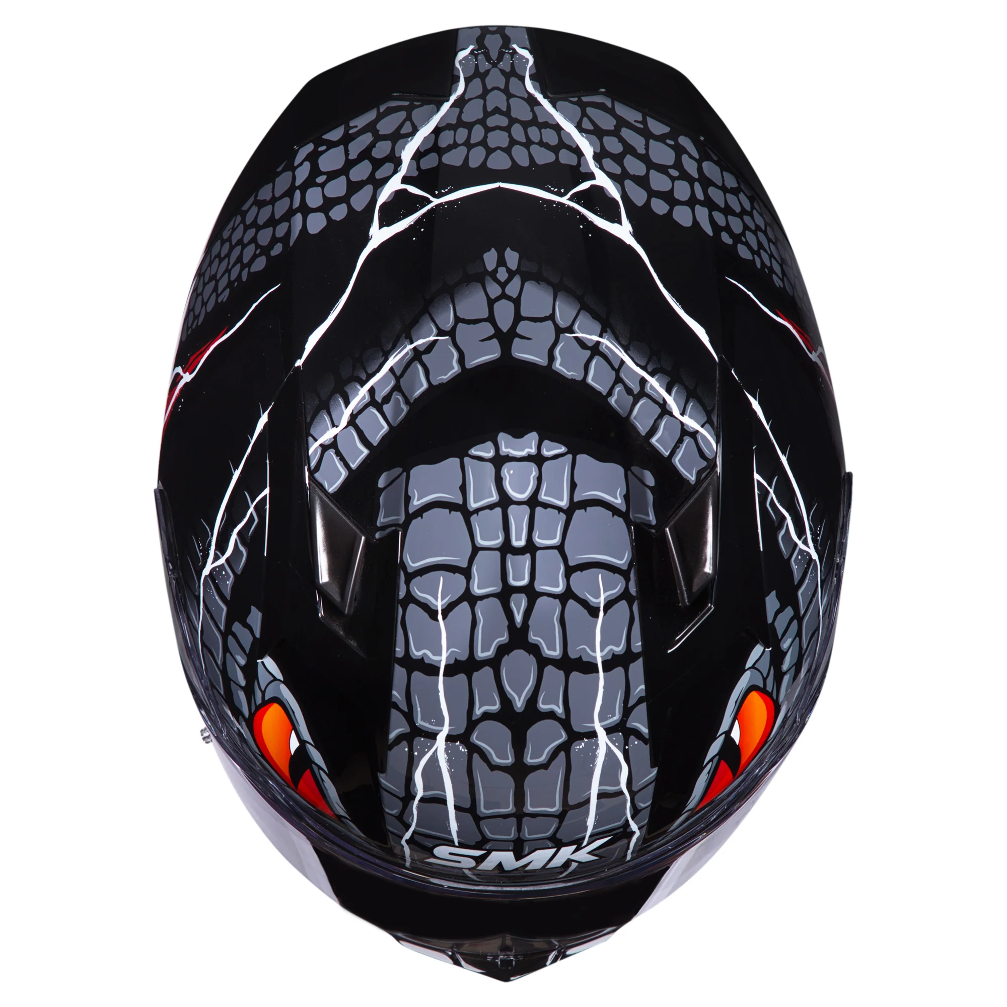 SMK Stellar Taotei Helmet - Black / Red GL263 - Image 5