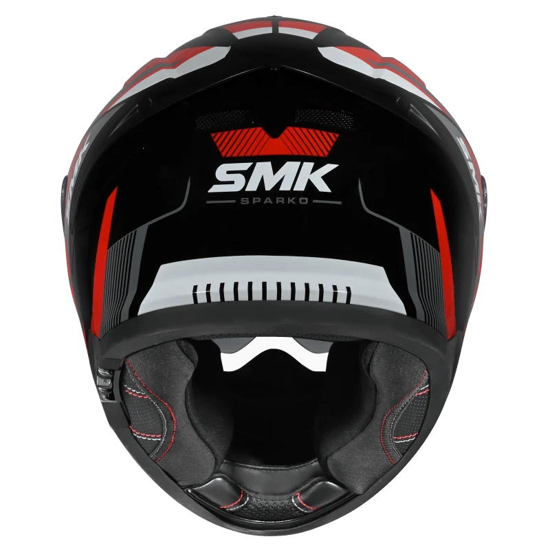 SMK Typhoon 06 Sparko Helmet - Black / Grey / Red GL236 - Image 2
