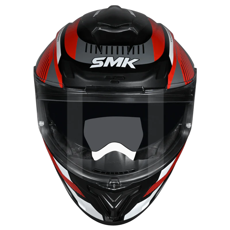 SMK Typhoon 06 Sparko Helmet - Black / Grey / Red GL236 - Image 3