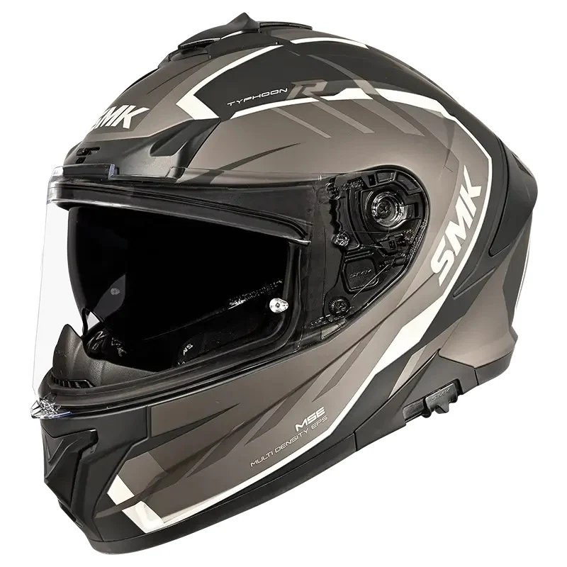 SMK Typhoon Aerot Helmet - Black / Grey