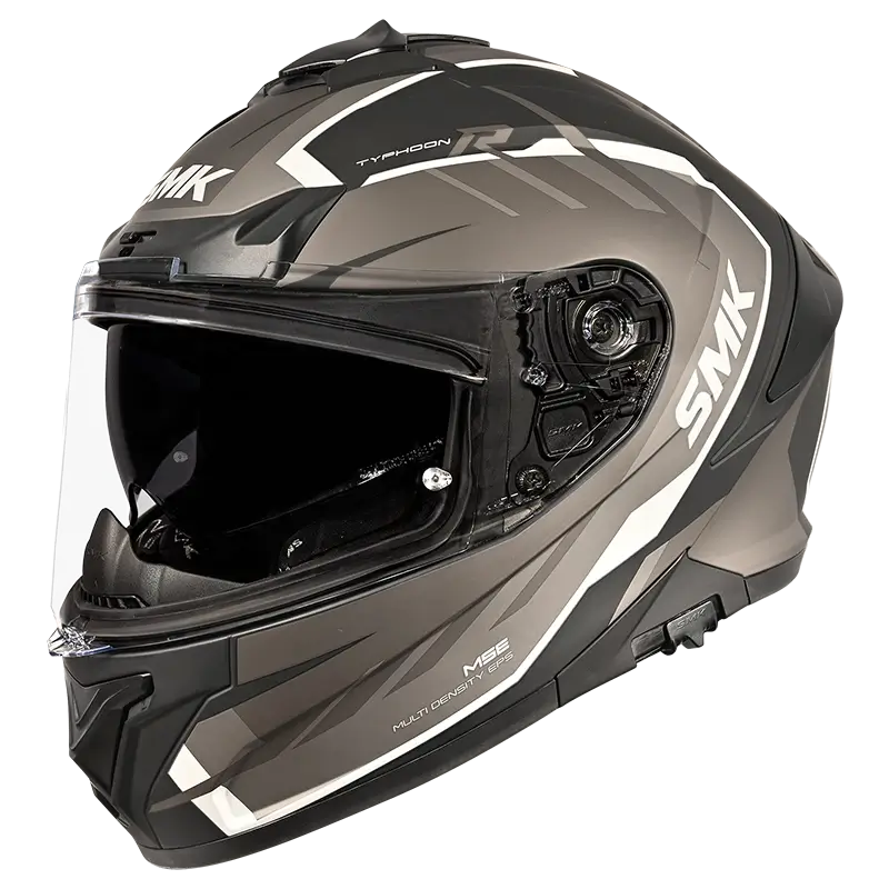 SMK Typhoon Aerot Helmet - Black / Grey - Image 2