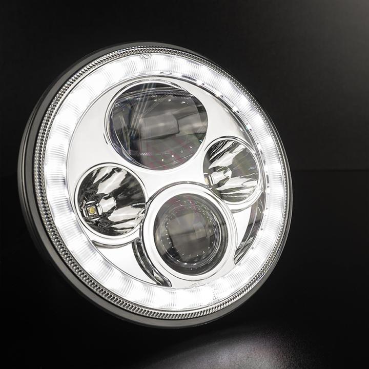 Stedi 7 Inch Iris Chrome LED Headlight - Image 2