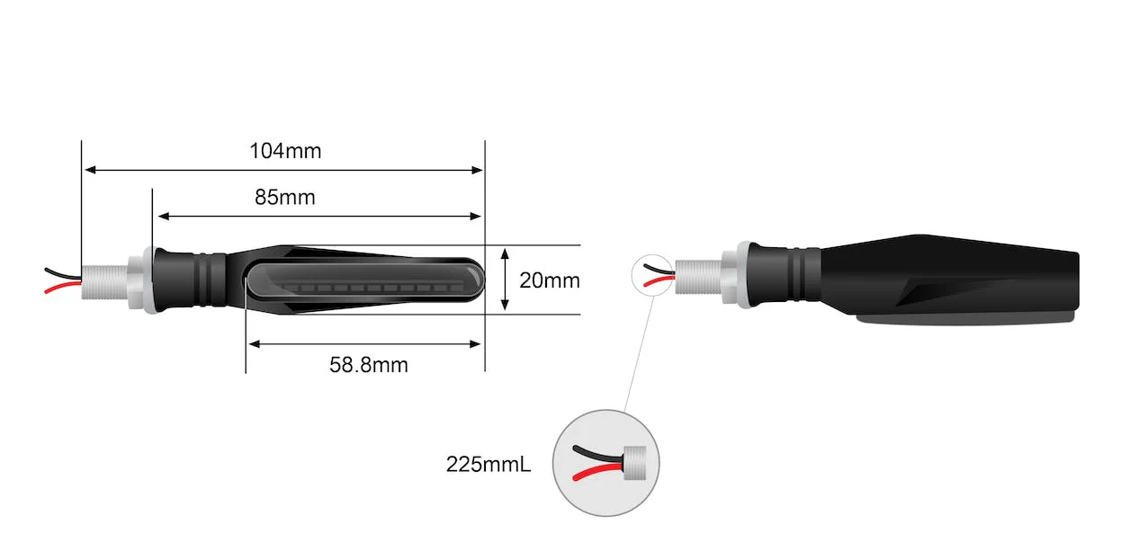 Stedi Dynamic Motorcycle LED Indicator Pair - Image 9