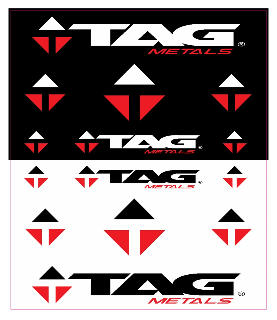 TAG Metals Team Trailer Sticker - Black