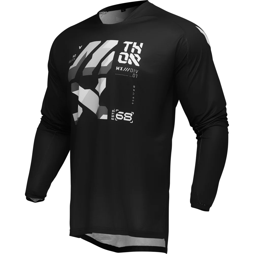 Thor MX25 Launchmode Brave Jersey - Black / Grey - Image 2