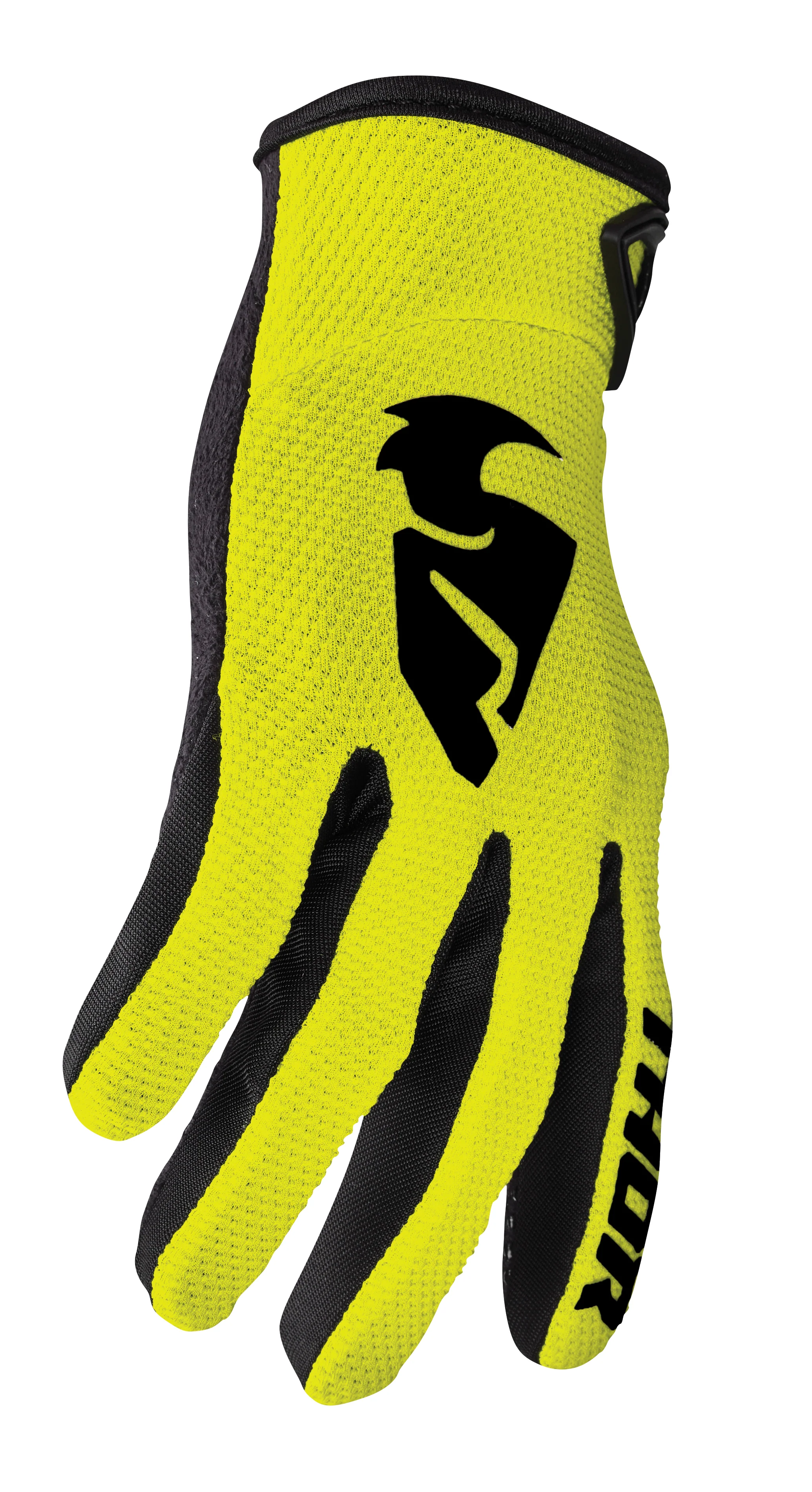 Thor Sector Gloves - Fluro Yellow / Black - Image 3