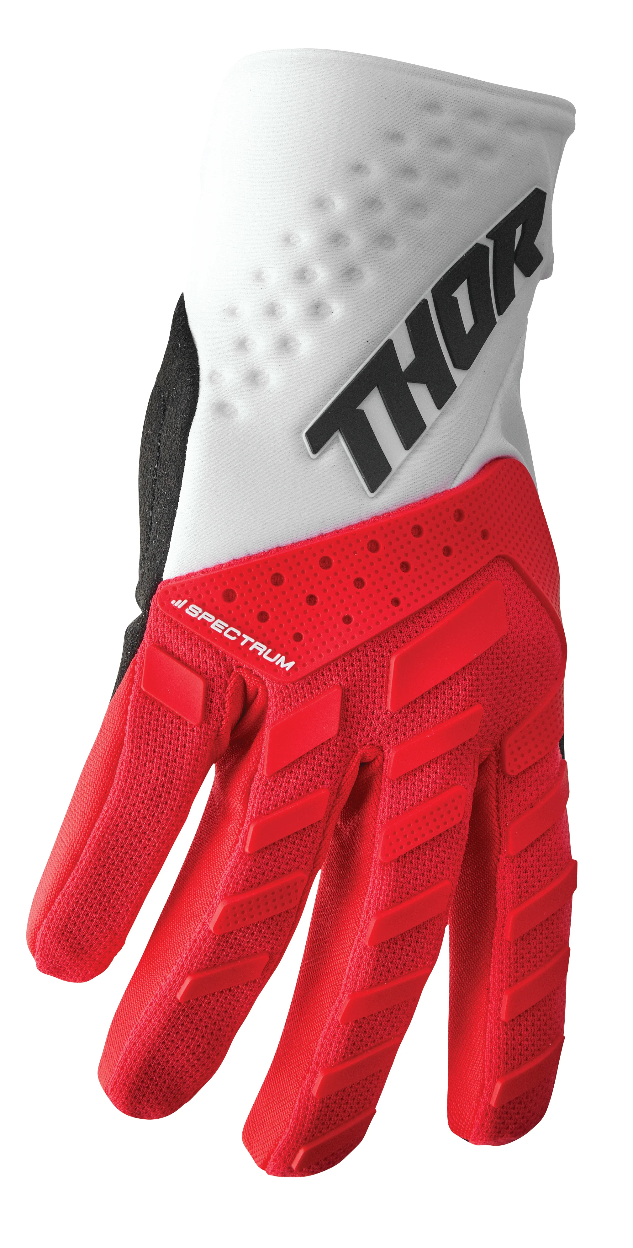 Thor Spectrum Gloves - Red / White - Image 3