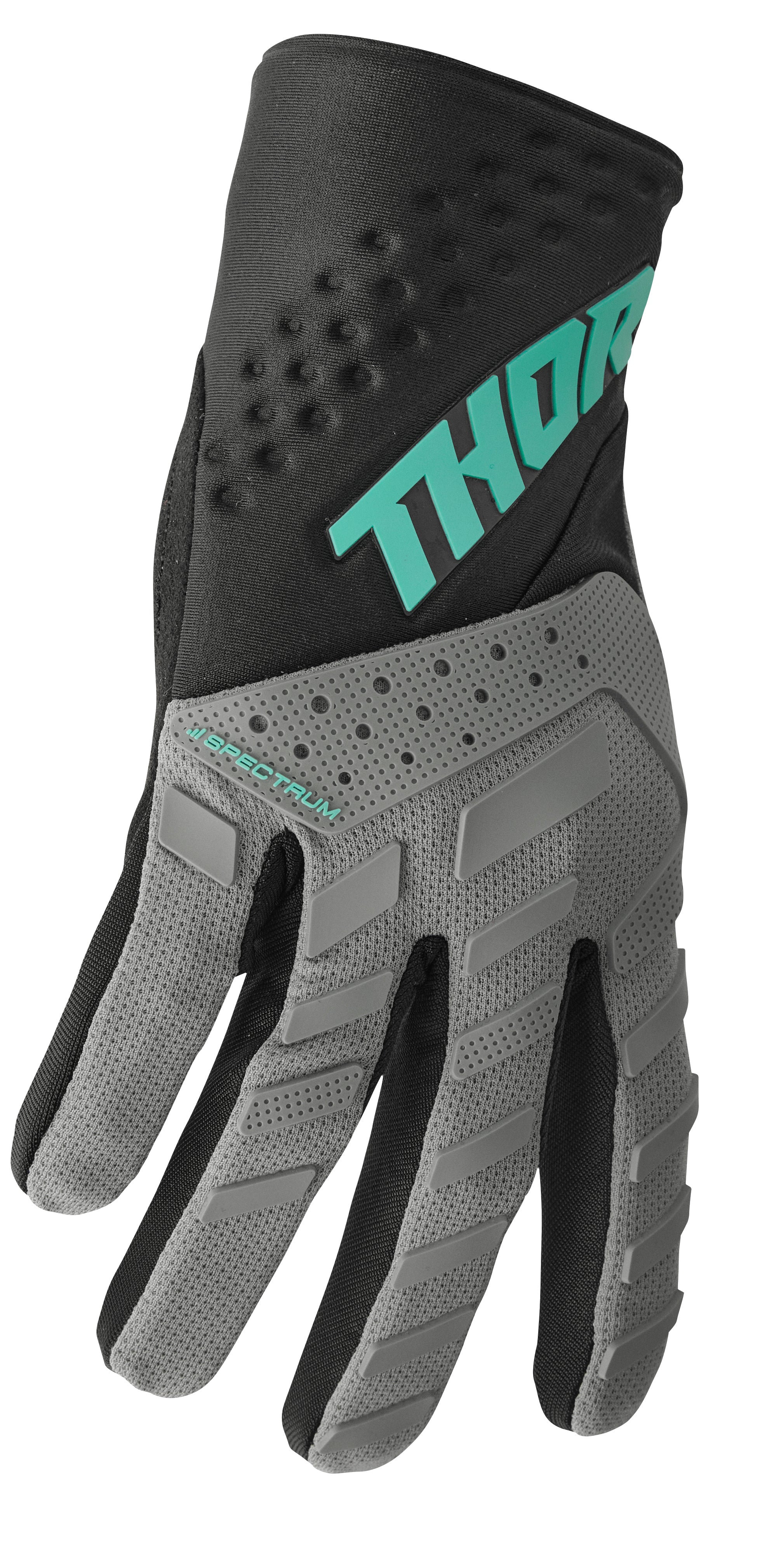 Thor Youth Spectrum Gloves - Grey / Black - Image 3