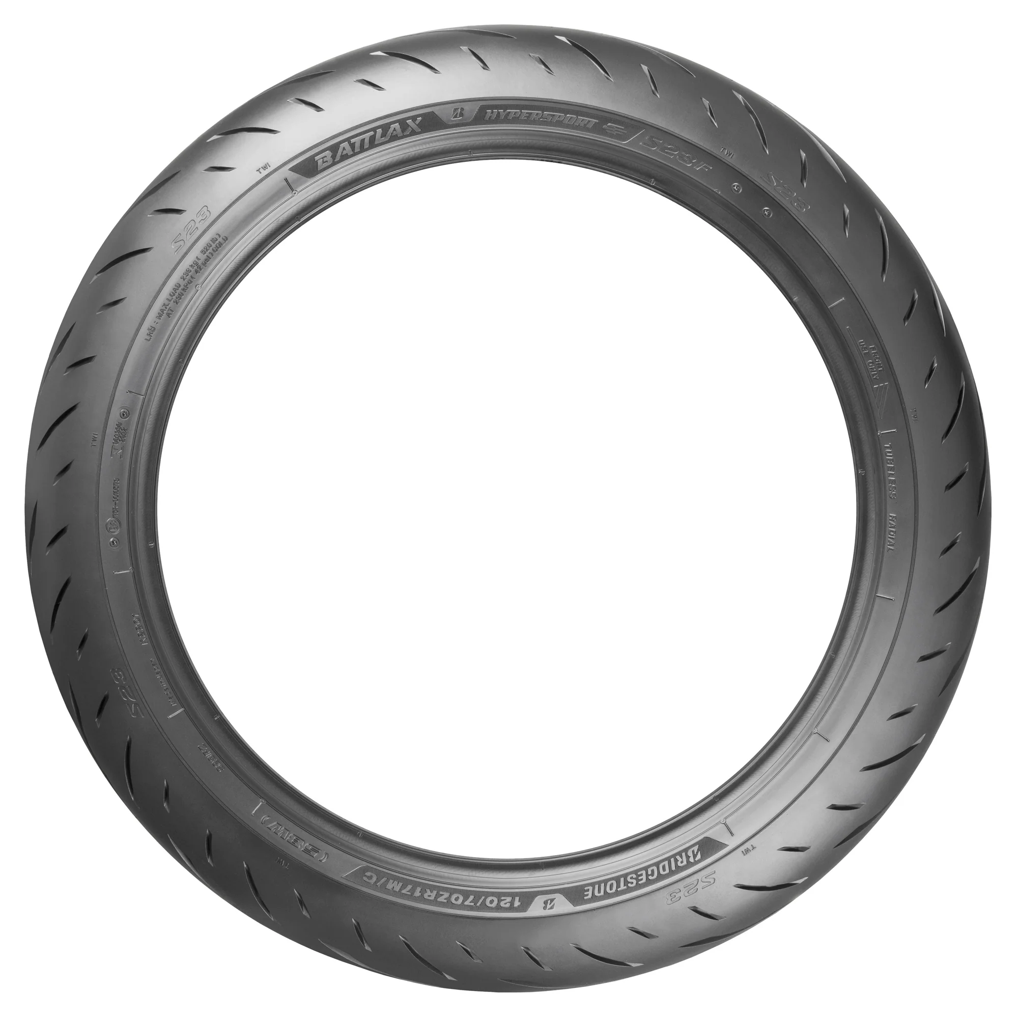 Bridgestone Tyre 120/70WR17 58W S23FZ Tubeless Hypersport - Image 3