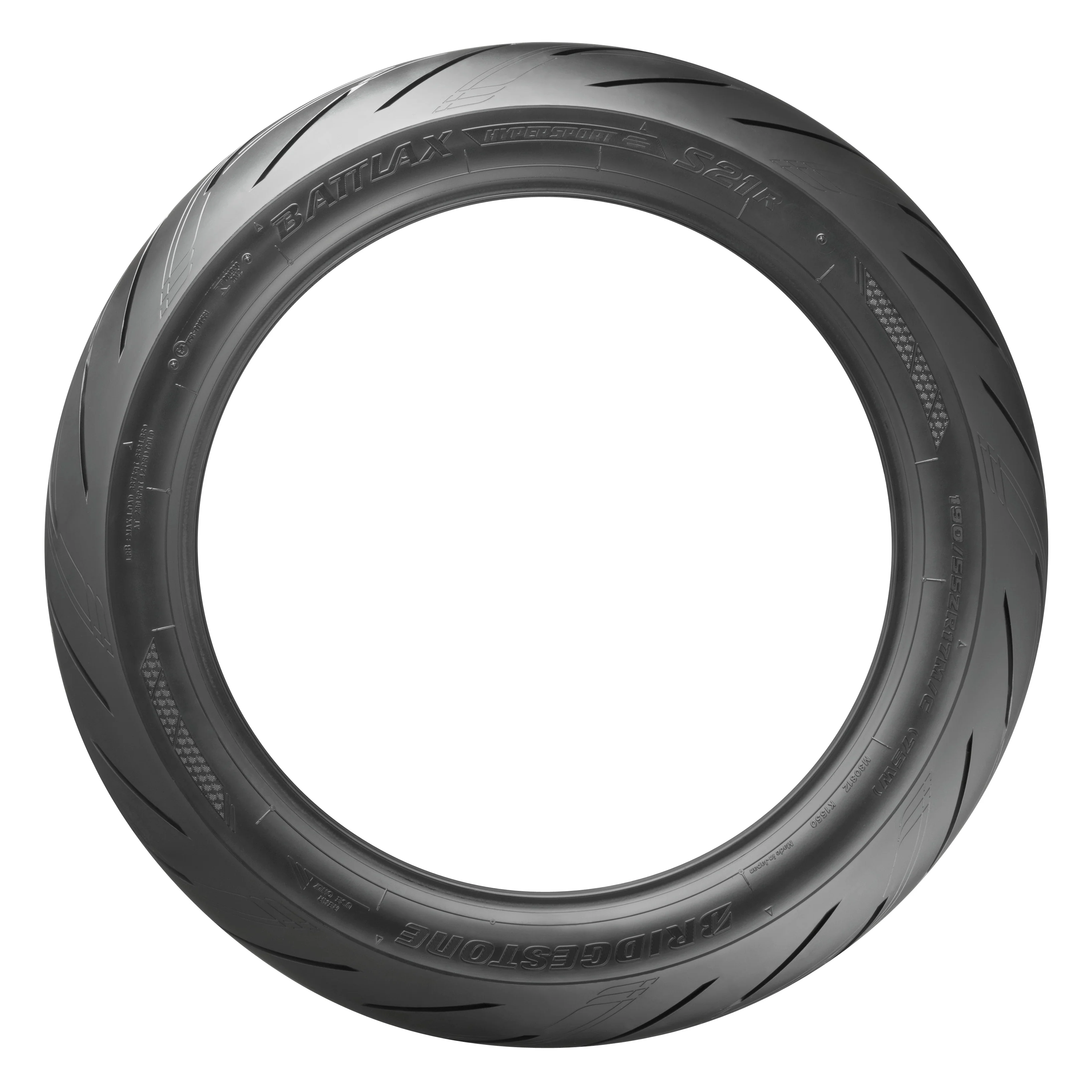 Bridgestone S21 Hypersport Tyre - 190/55WR17 75W - Image 2