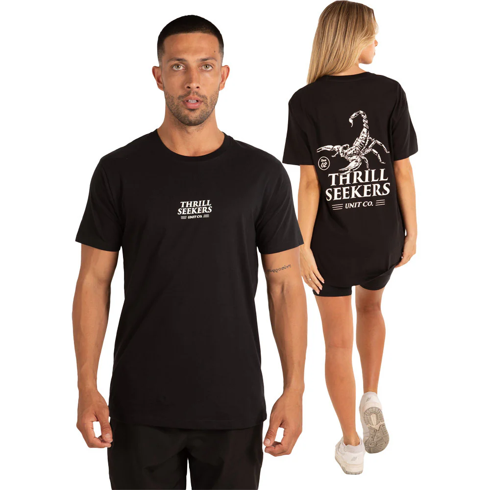 Unit Unisex Tee Scorpion - Black