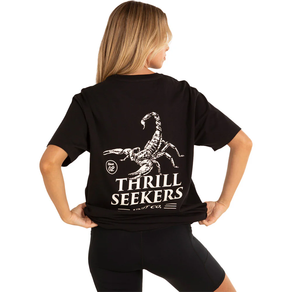 Unit Unisex Tee Scorpion - Black - Image 3