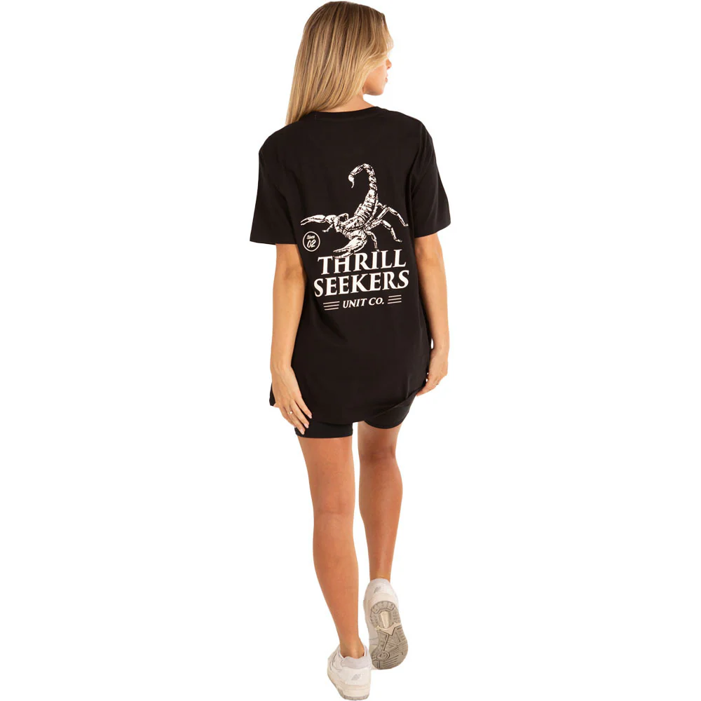 Unit Unisex Tee Scorpion - Black - Image 8