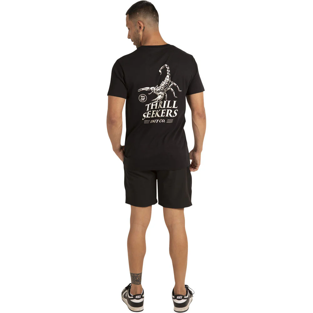 Unit Unisex Tee Scorpion - Black - Image 9