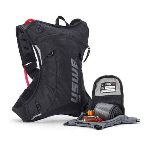 USWE 22 Raw 3 Pack + 2.0L Hydration Bladder - Carbon Black - Image 3
