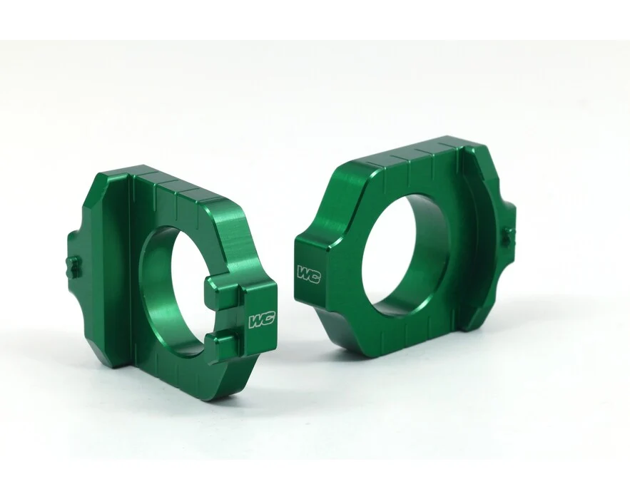 Works Connection Axle Blocks - Green