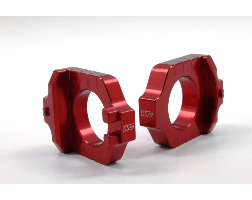 Works Connection Axle Blocks - Red