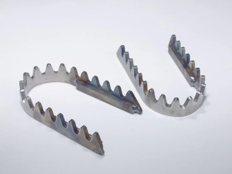 Works Connection Footpegs Wideners - 1 Inch Wide Pegs