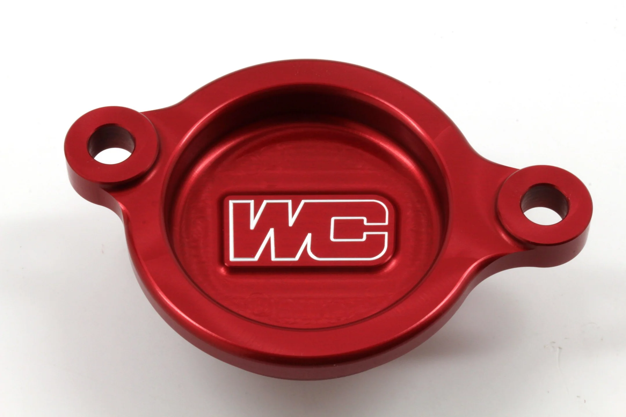 Works Connection Oil Filter Cover - Red