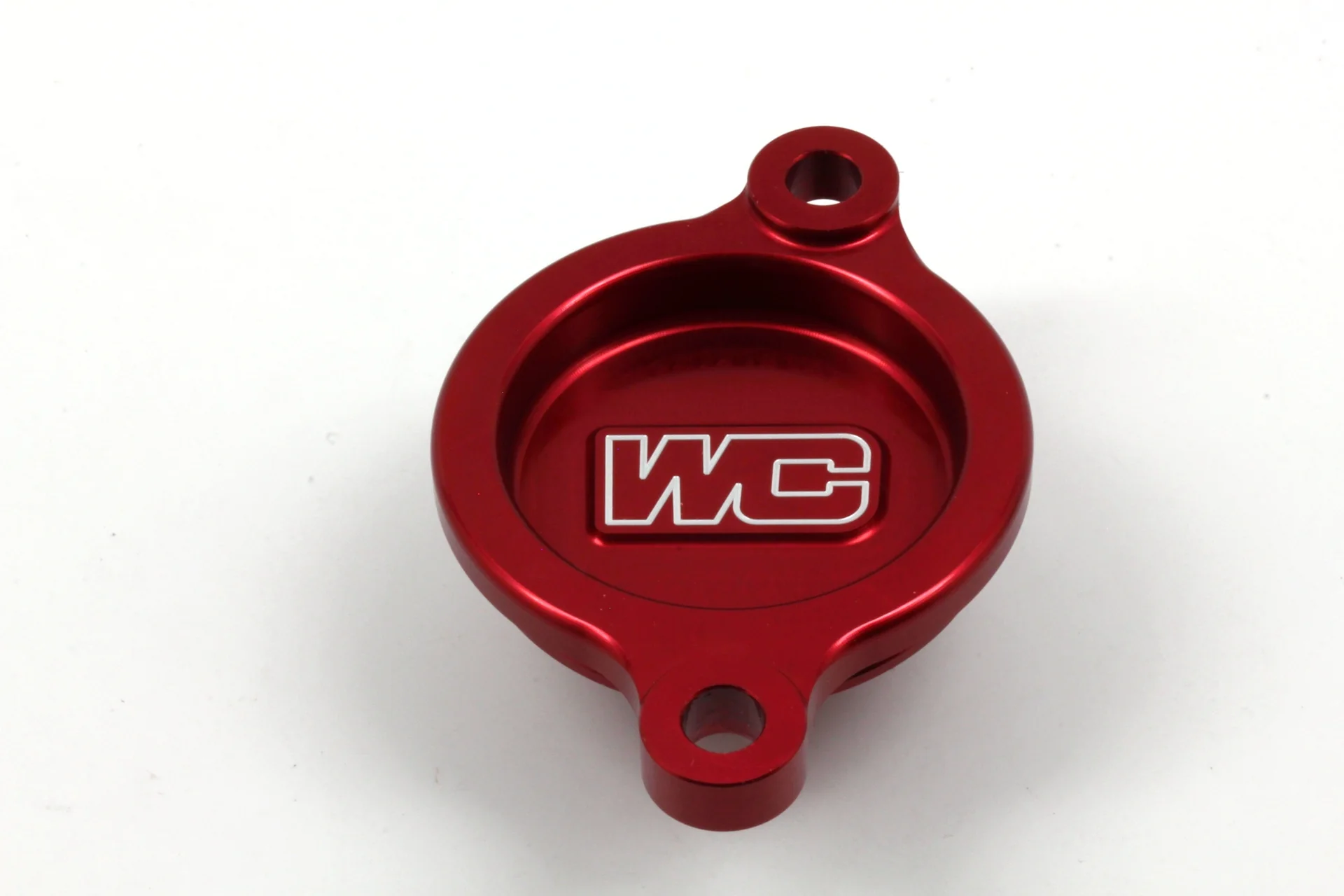 Works Connection Oil Filter Cover - Red