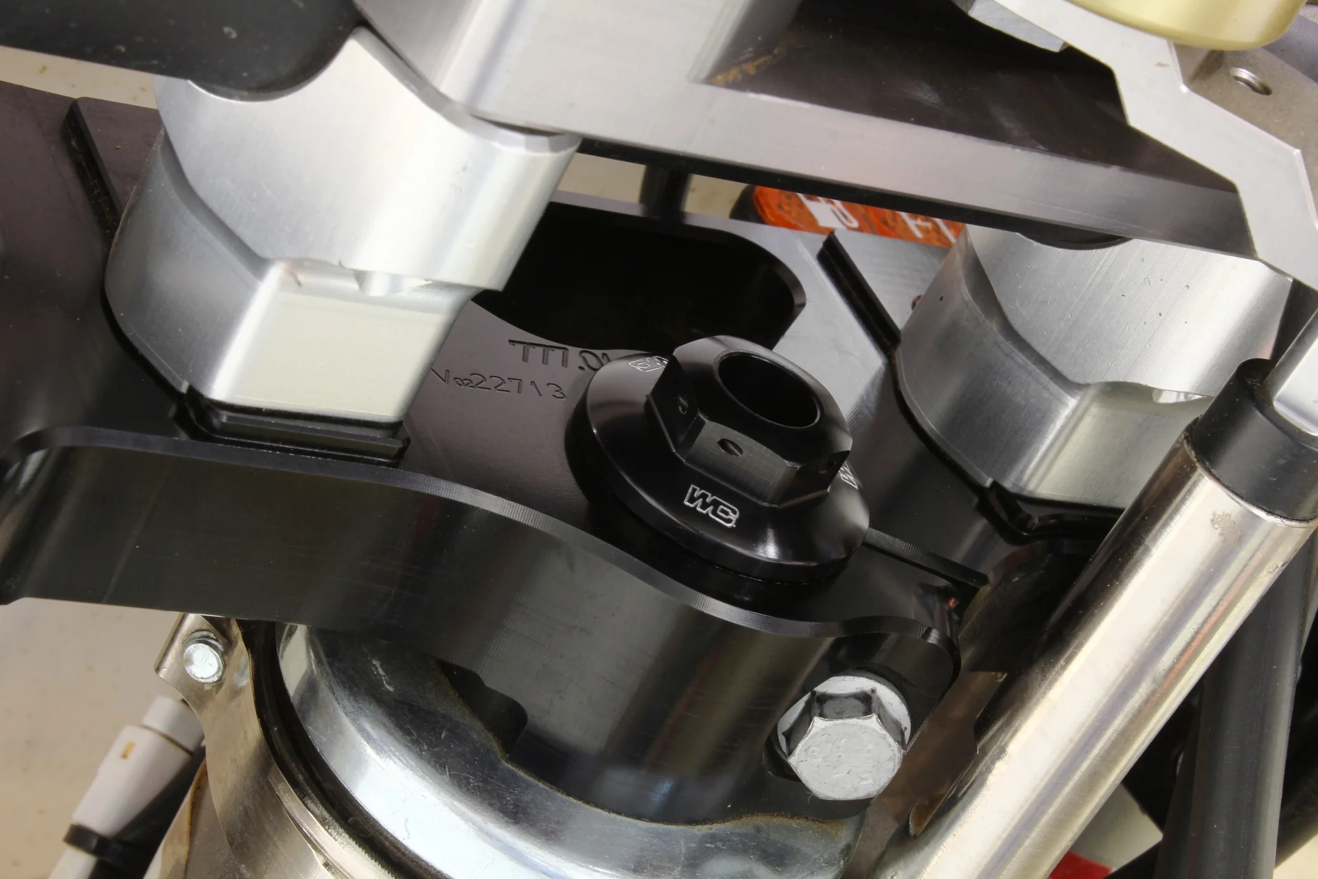 Works Connection Steering Stem Nut - Black - Image 2