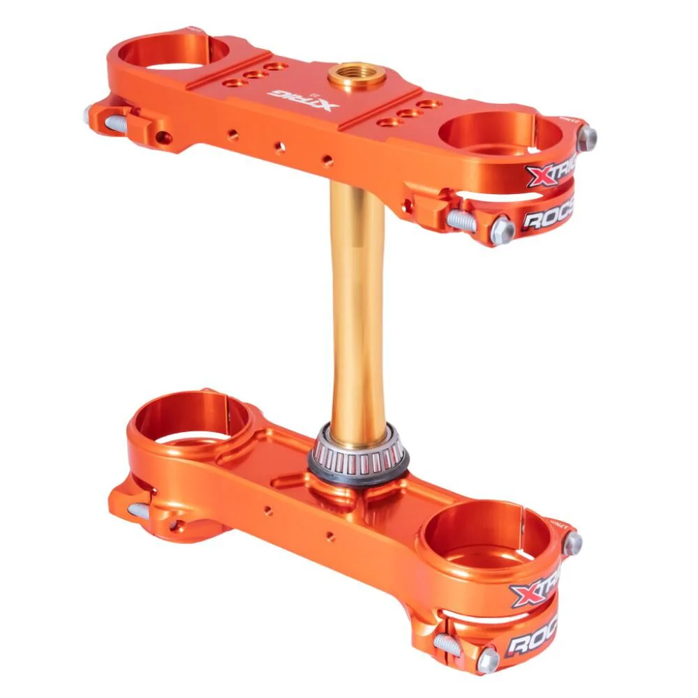 Xtrig Triple Clamps ROCS Tech Offset 22mm - Orange