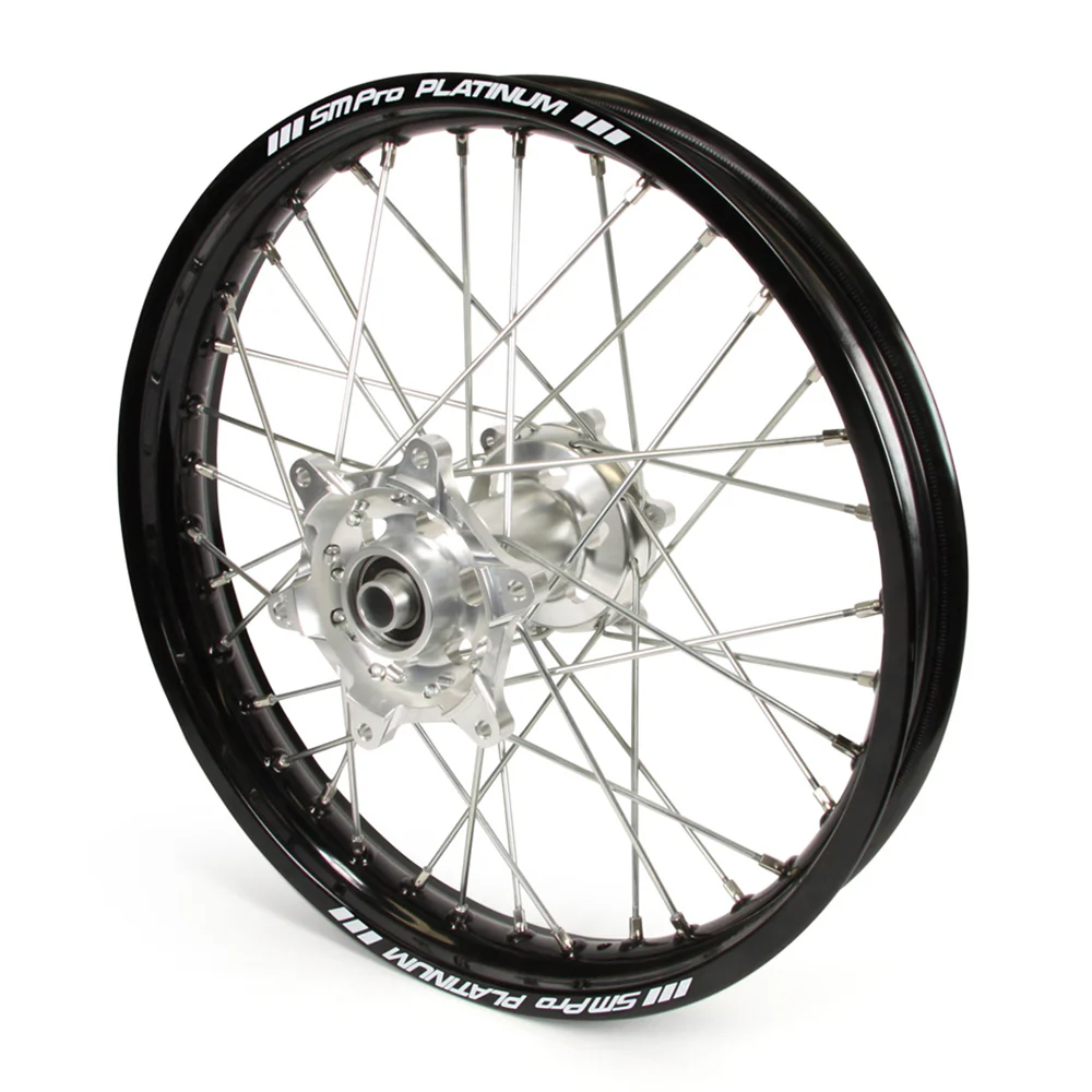 Yamaha Sm Pro / Platinum Snr MX Black Rim / Silver Hub Replacement Rear Wheel YZ 125-250 2008-2017 (19X2.15)