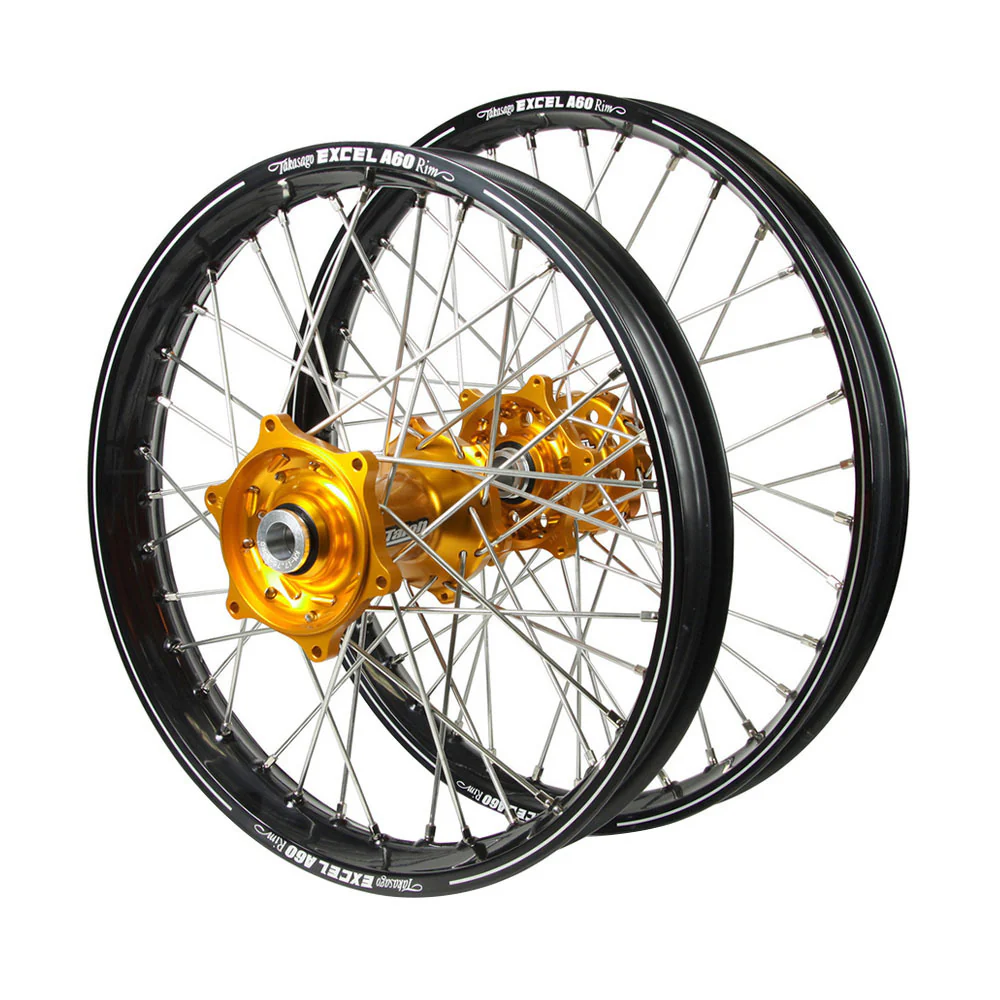 Talon Hubs / A60 Rims Wheelset (21*1.6 / 19*2.15) - Gold / Black